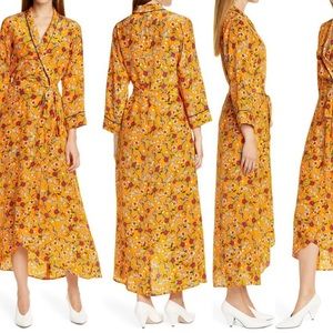 Hugo Kerlina Floral Wrap Maxi Dress